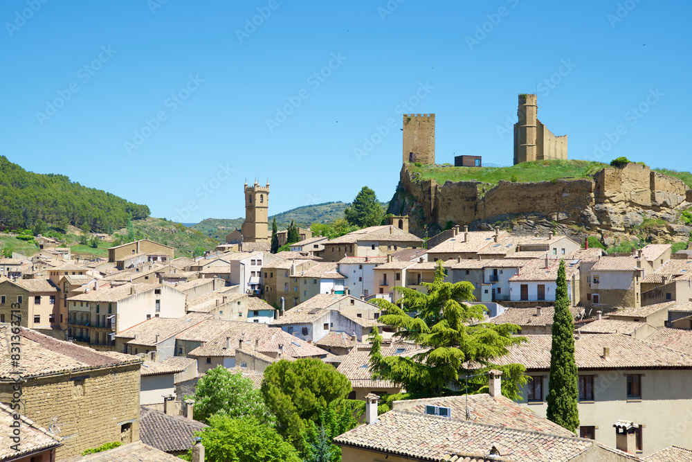 Obraz premium Uncastillo village in Cinco Villas area, Spain