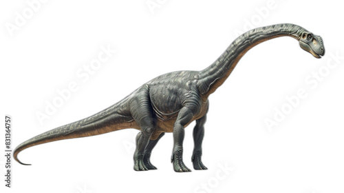 Majestic Diplodocus Dinosaur Isolated on White Background for Science Education and Paleontology Concepts