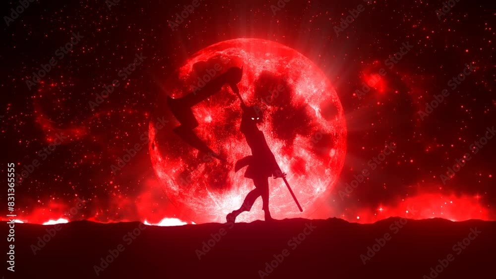 Anime wallpaper for PC, anime character with scythe, background Stock ...