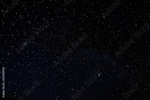 Starry Night Sky with Many Small White Dots