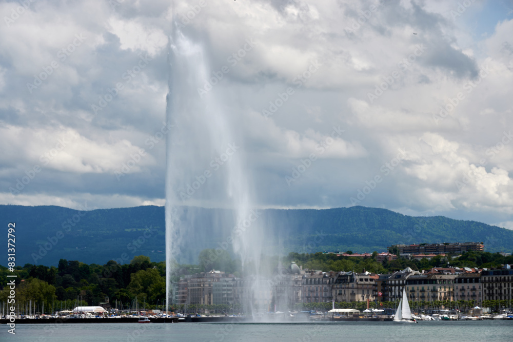 Fototapeta premium Geneva Switzerland in Spring