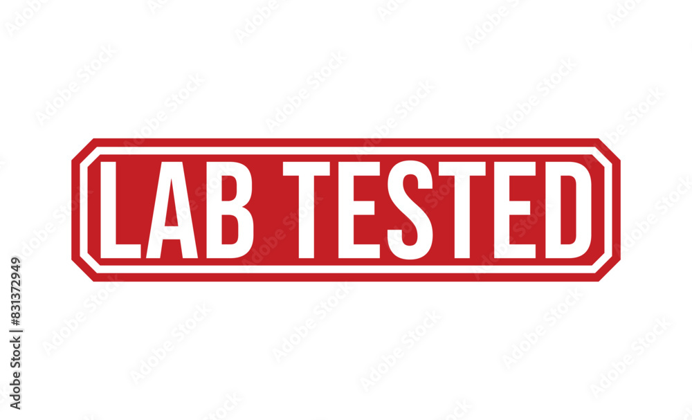 Lab Tested rubber stamp vector illustration on white background