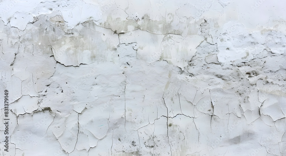 White Grunge Stucco Wall Background with Concrete Texture