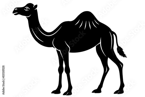 camel animal vector silhouette  illustration