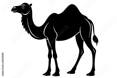 camel animal vector silhouette  illustration