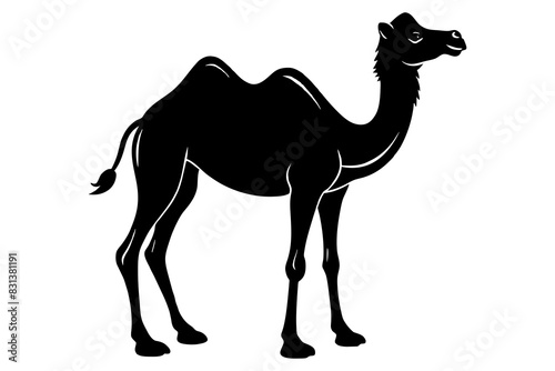 camel animal vector silhouette  illustration