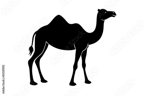 camel animal vector silhouette  illustration