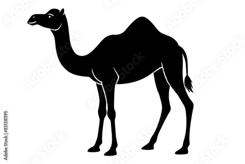camel animal vector silhouette  illustration