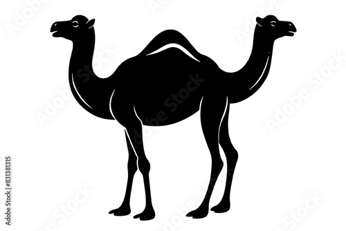 camel animal vector silhouette  illustration