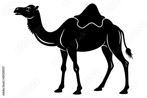 camel animal vector silhouette  illustration