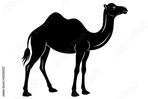 camel animal vector silhouette  illustration