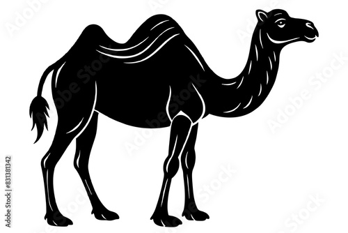camel animal vector silhouette  illustration