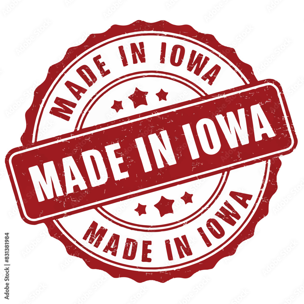 Made in Iowa Stamp Vector Illustration Made in Iowa Stamp Vector Illustration