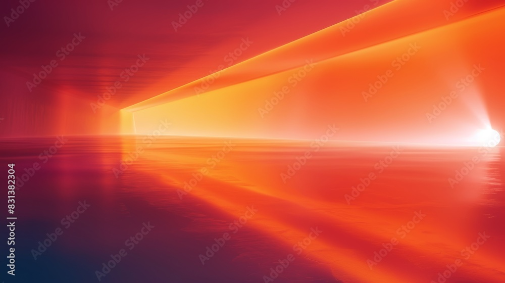 orange light underground tunnel.