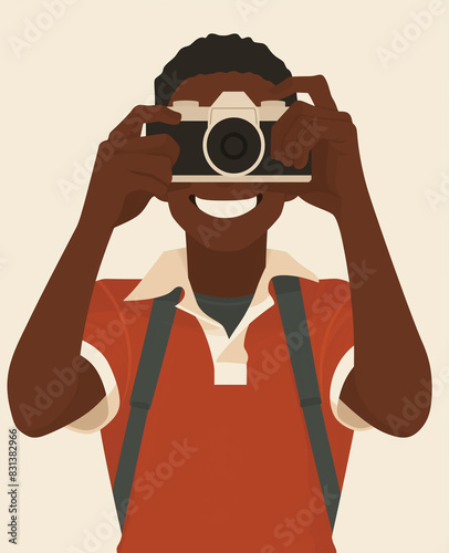 photographer with camera