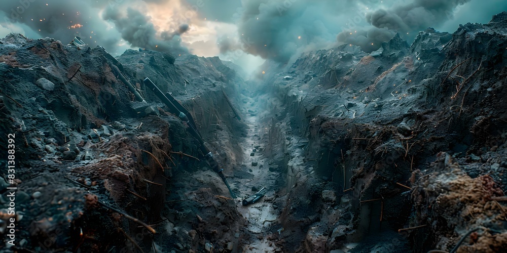 Visual Representation of Conflict and Struggle in Trench Warfare 