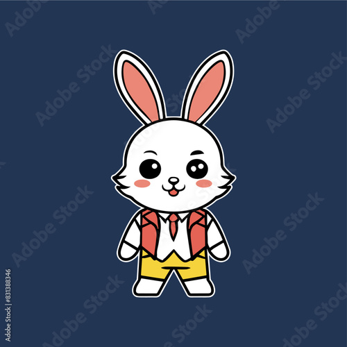 Logo ludique avec un personnage animal
