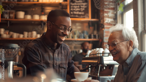 Coffee Shop Joy and Connection