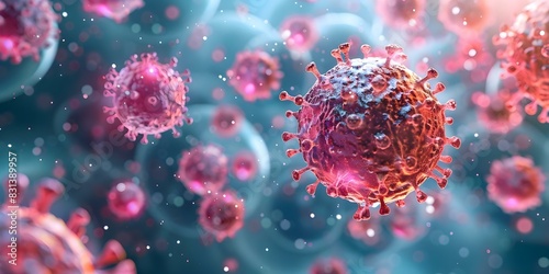 Immunotherapy uses bodys immune system to fight diseases showcasing science and bodys healing power. Concept #Immunotherapy, #Biomedical Science, #Healing Power, #Biological Defense, #Cancer Therapy photo