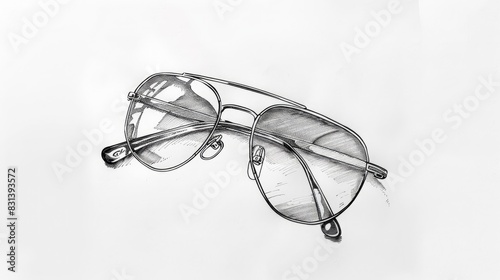 glasses on paper