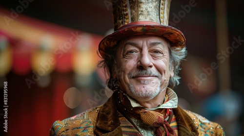 Man in Top Hat and Suit