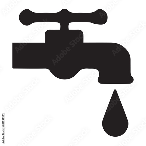 water faucet icon vectors illustration symbol design
