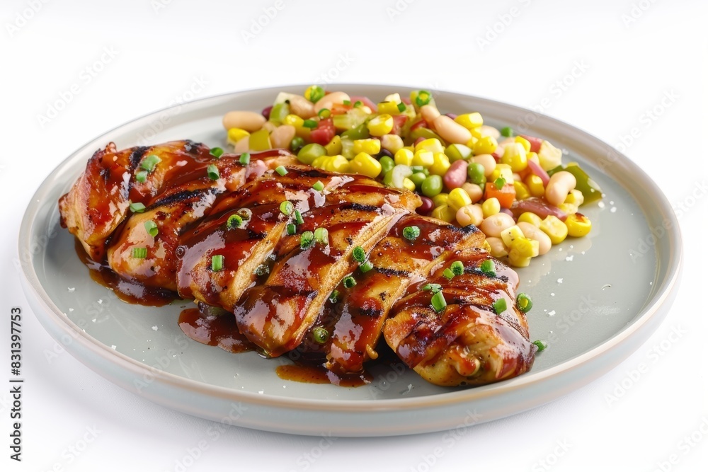 Scrumptious Grilled Chicken with Colorful Veggie Succotash Scrumptious Grilled Chicken with Colorful Veggie Succotash