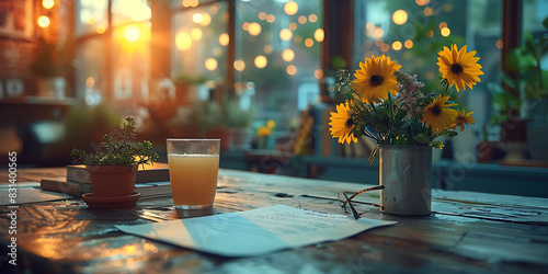 closeup of a desk in an office environment with a soft focus showing slightly blurred objects and soft lighting Macro Photography and RealTime Eye AF highlight the textures and muted colors