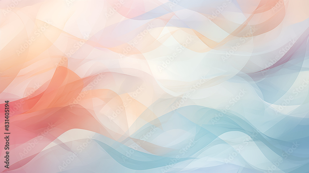 Obraz premium Abstract Image Pattern Background, Overlapping Transparent shapes in Pastel Colors, Texture, Wallpaper, Background, Cell Phone Cover and Screen, Smartphone, Computer, Laptop, 16:9 Format - PNG