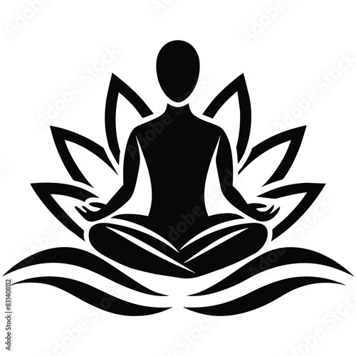 Body massage logo vector illustration on a white background