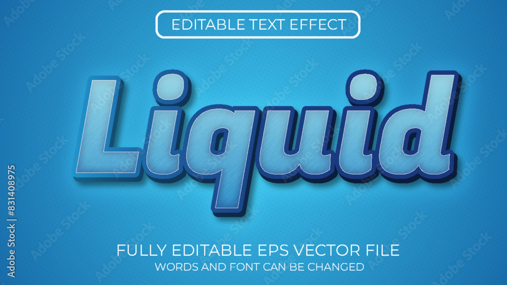Liquid editable text effect headline title Liquid editable text effect headline title