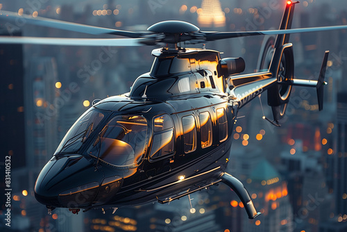 helicopter in the sky