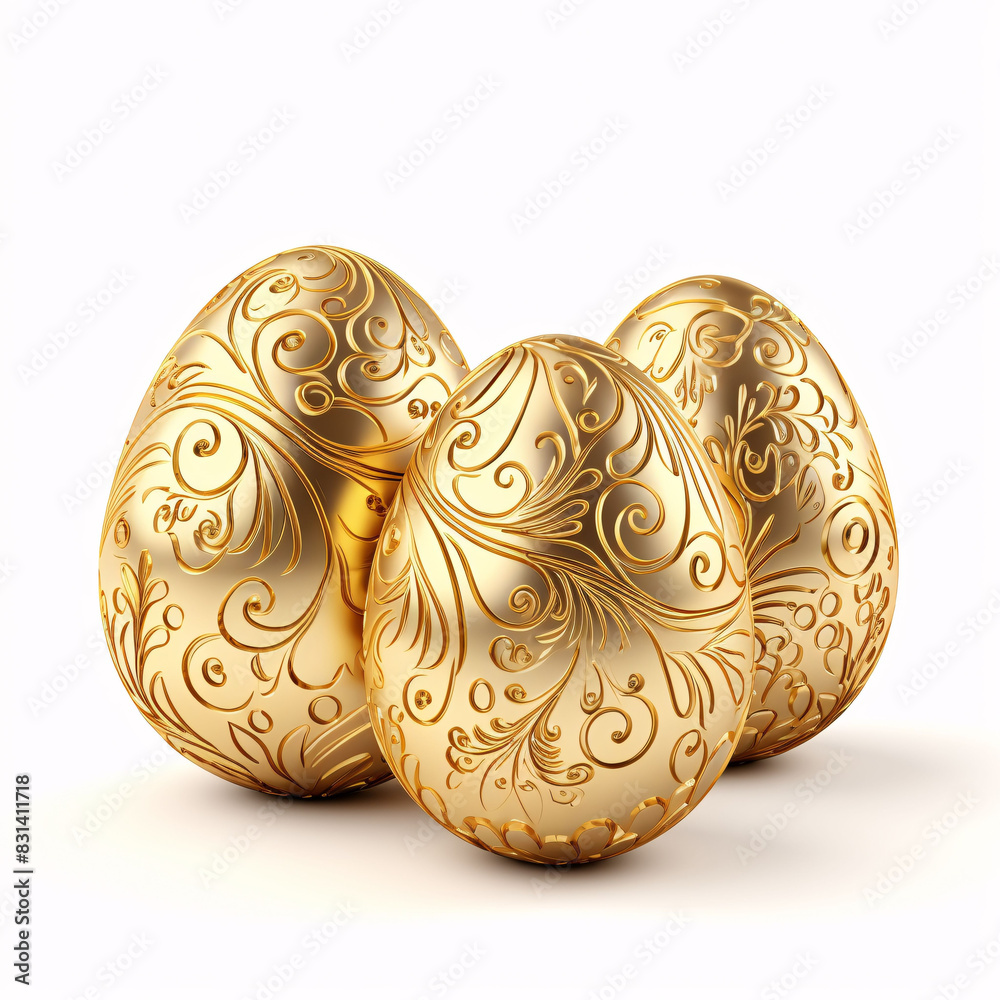 golden a easter eggs isolated golden a easter eggs isolated