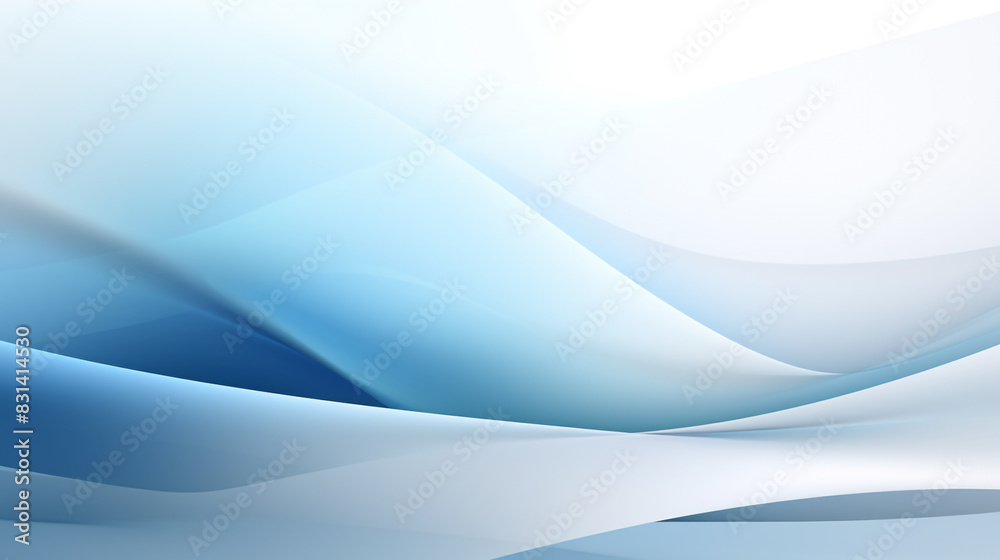 Fototapeta premium Abstract blue background poster with dynamic. white, blue background