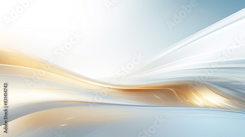 Abstract gold background and dynamic waves modern background. © Nenone