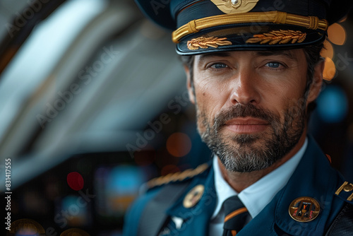 portrait of a pilot airplane