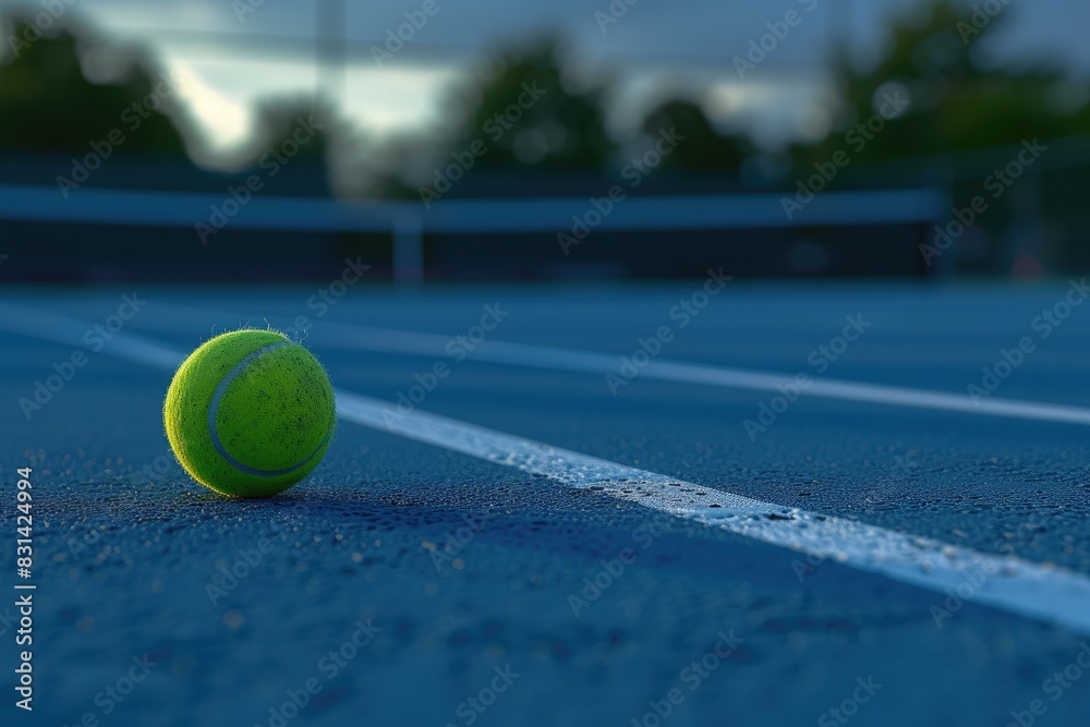 Dynamic Tennis: Vibrant Court Energy