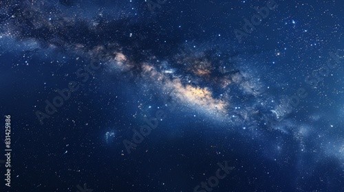 Milky Way constellation  beautiful night summer sky with stars.
