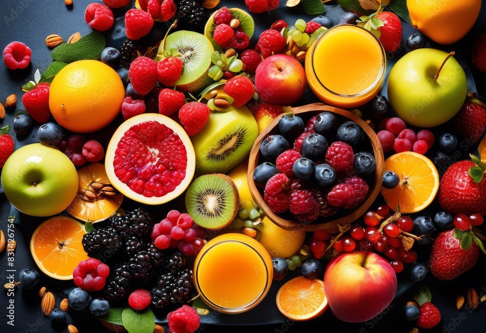 fresh nutritious breakfast choices healthy start day, fruits, vegetables, nuts, seeds, grains, smoothie, yogurt, oatmeal, avocado, eggs, toast fresh nutritious breakfast choices healthy start day, fruits, vegetables, nuts, seeds, grains, smoothie, yogurt, oatmeal, avocado, eggs, toast