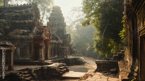 Angkor Thom in daylight The ancient city of Angkor_011 photo