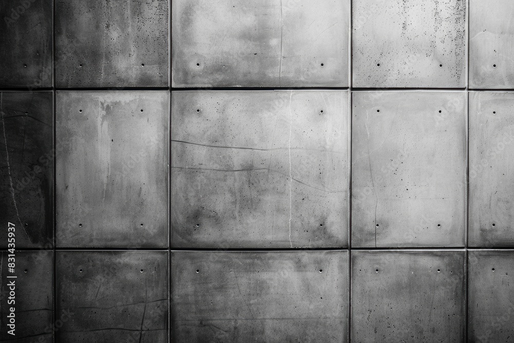 Concrete Tiles. Grey Abstract Wall Tile Background with Smooth Cement Panels Concrete Tiles. Grey Abstract Wall Tile Background with Smooth Cement Panels