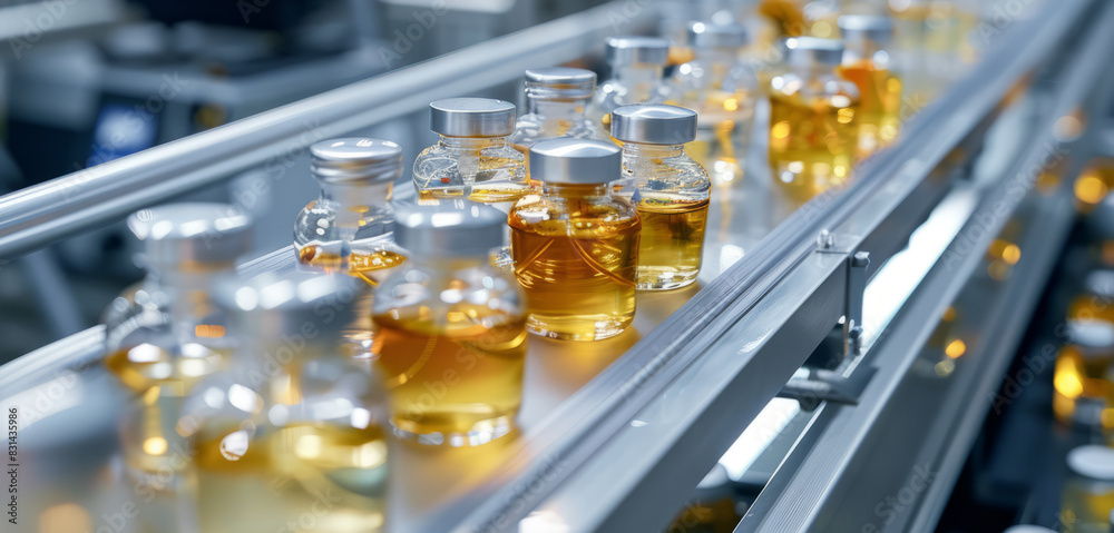 perfume production line in action, perfume production line in action,