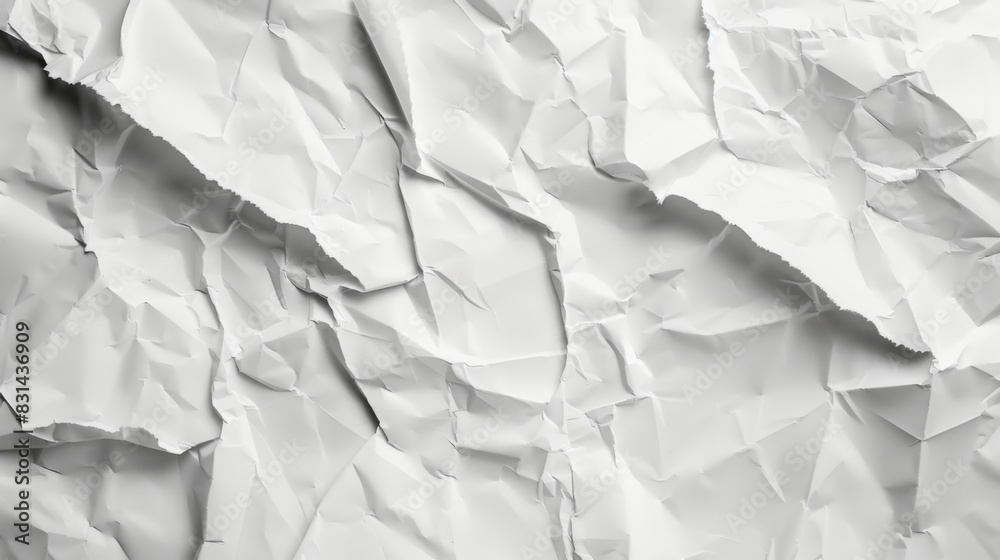 Paper crumpled texture. Clean empty white wrinkled paper background Paper crumpled texture. Clean empty white wrinkled paper background