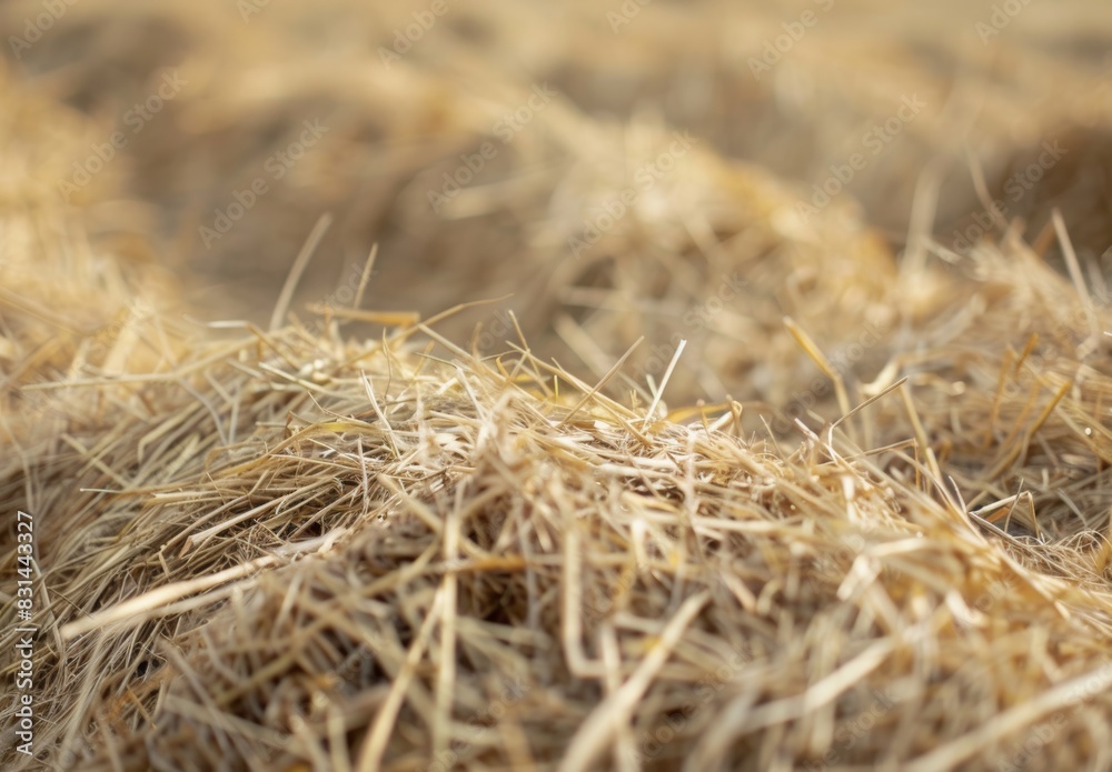 Close-up view of dry hay. Close-up view of dry hay.