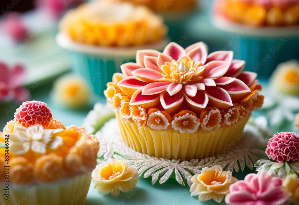 macro close ups intricate pastry decorations sugar flowers diffused lighting, lens, detailed, delicate, ornate, beautiful, exquisite, elegant, artistic, craft macro close ups intricate pastry decorations sugar flowers diffused lighting, lens, detailed, delicate, ornate, beautiful, exquisite, elegant, artistic, craft