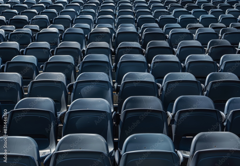 Stadium seats will be empty. Matches will proceed without fans present. Stadium seats will be empty. Matches will proceed without fans present.