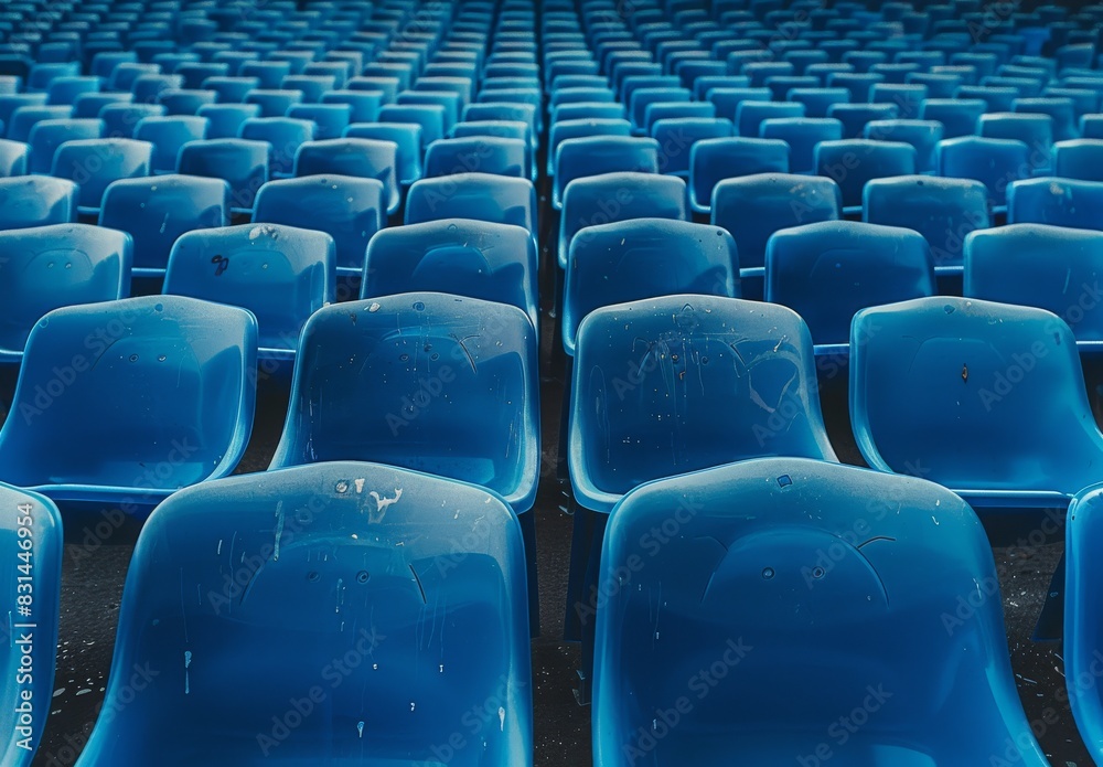 Stadium seats will be empty. Matches will proceed without fans present.