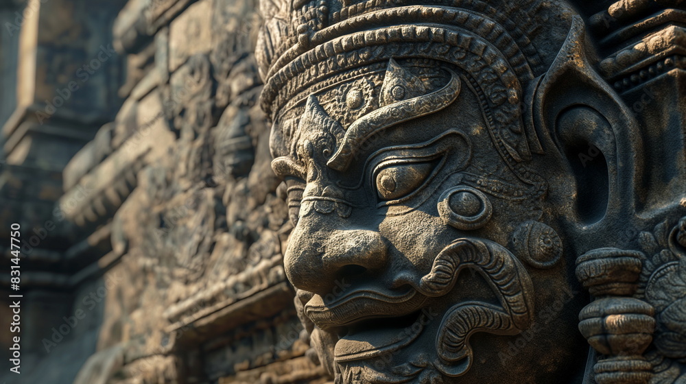 Close-up of Angkor Thom Taking a close-up view of _007