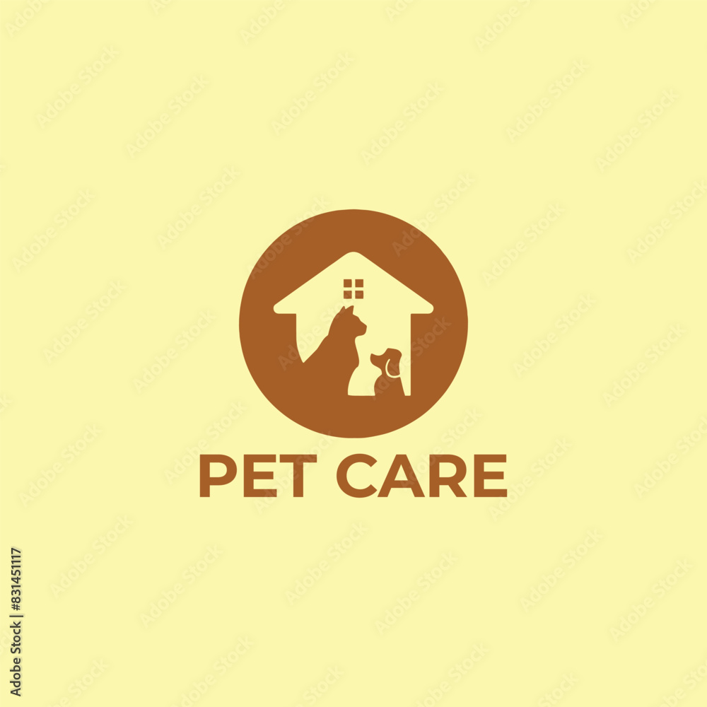 pet home and pet salon logo design vector pet home and pet salon logo design vector