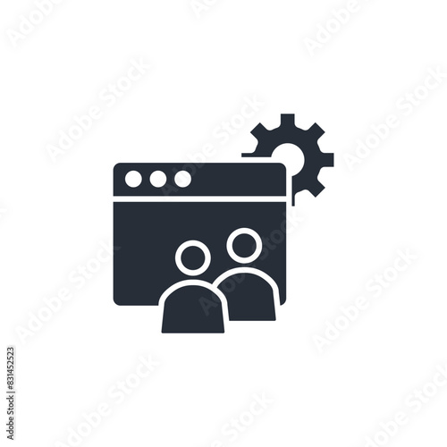 control panel icon. vector.Editable stroke.linear style sign for use web design logo.Symbol illustration.